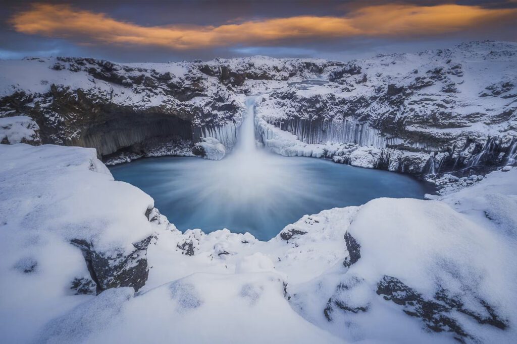 Iceland Photo Tours - Aldeyjarfoss in Winter
