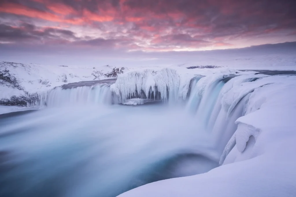 Iceland Photo Tours - Winter at Godafoss