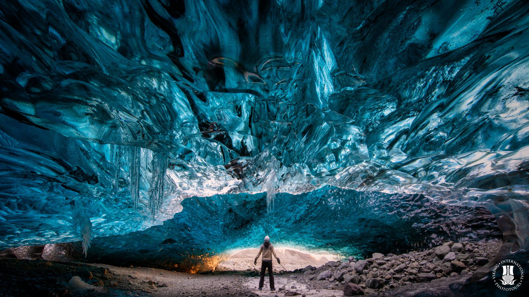 Ice caves in Iceland